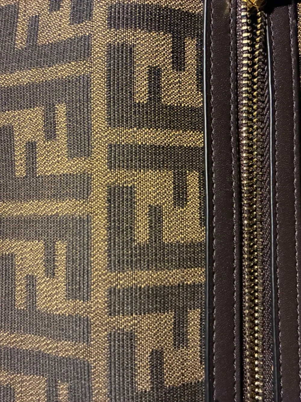 Fendi Baguette Tobacco Brown Jacquard Bag - Picture 6 of 11